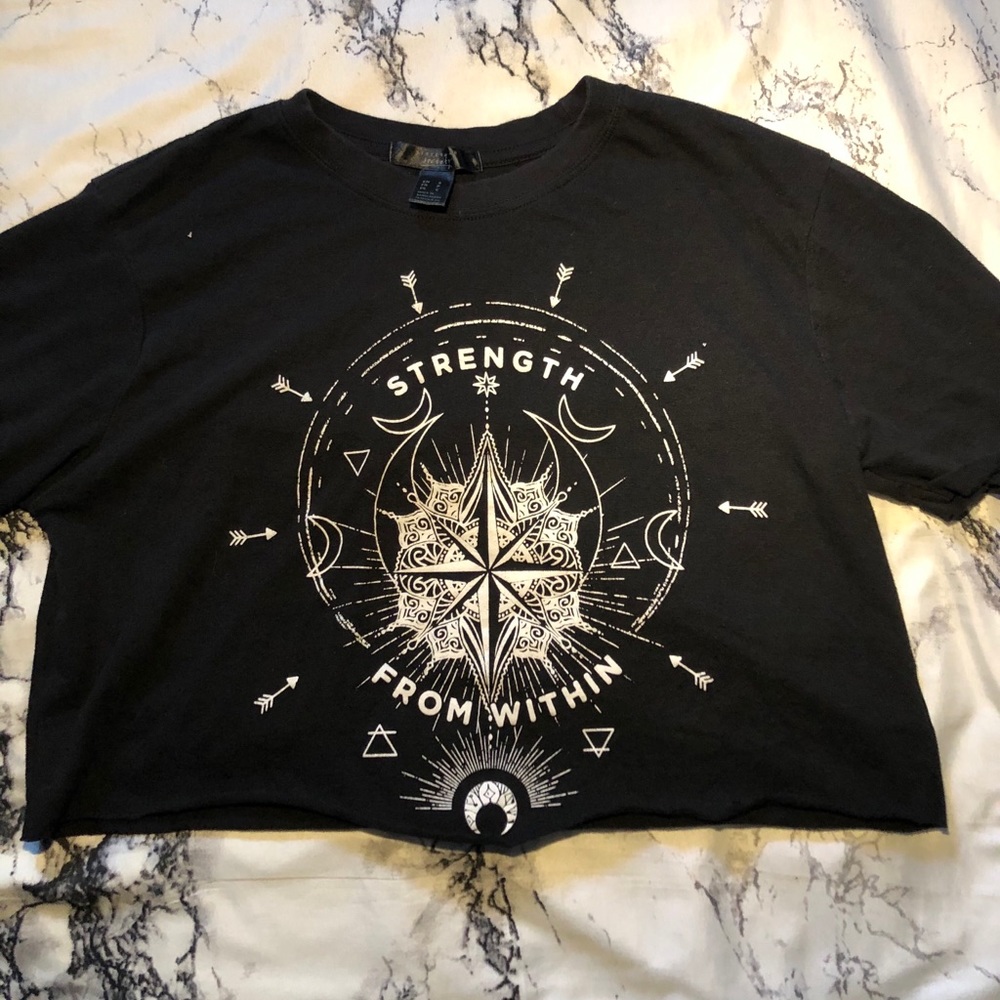 black crop top